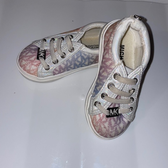 Michael Kors size 5c purple pink sparkly little imperfections - Picture 1 of 6